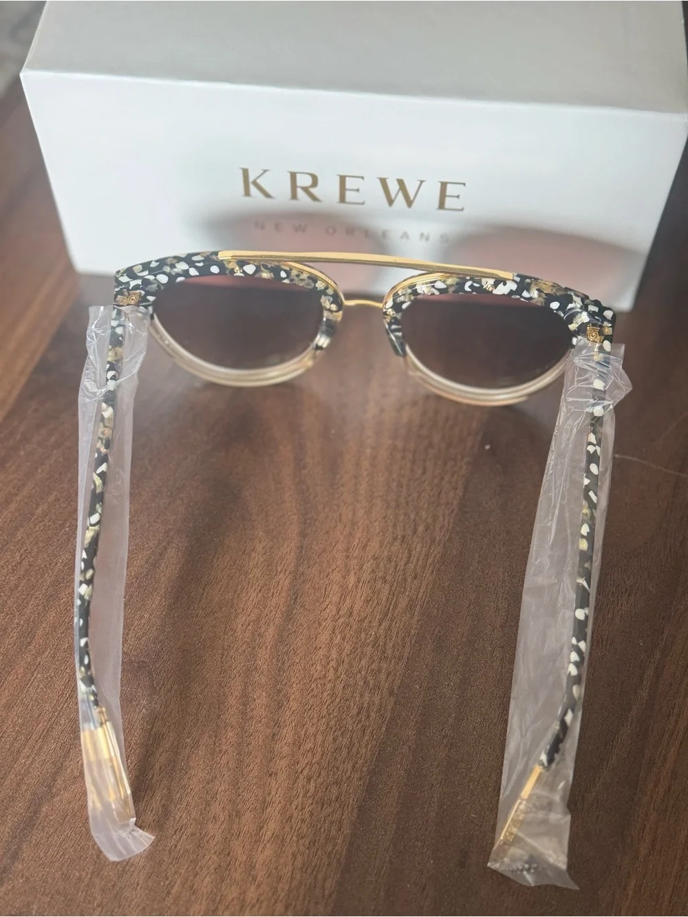 KREWE Clio Nylon Tort Sunglasses